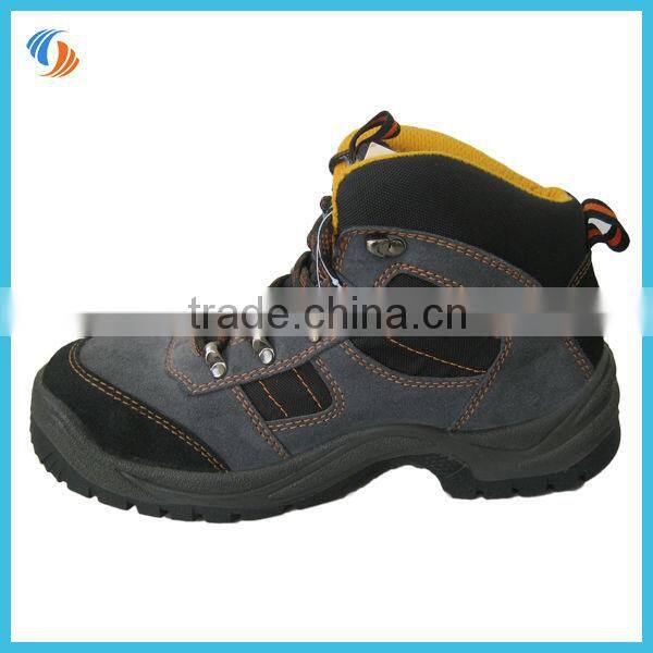 New Mens Navy Steel toe leather Safety Shoes