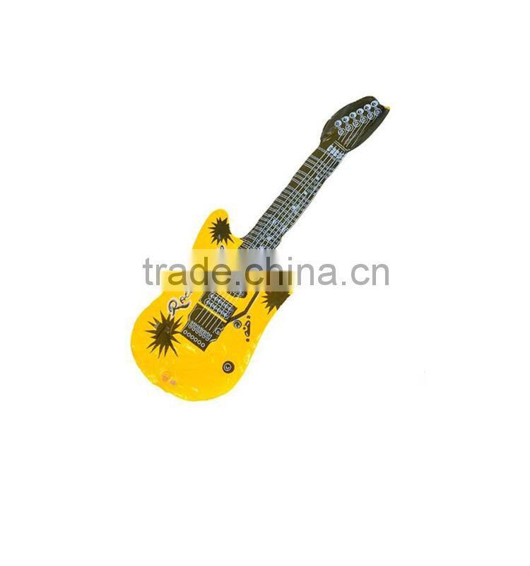 PVC inflatable guitar for kids, full printing kids' small inflatable guitar