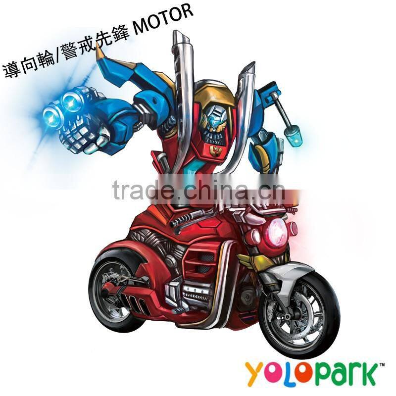 Newest high quality plastic transformable robot motor deformation robot and motor