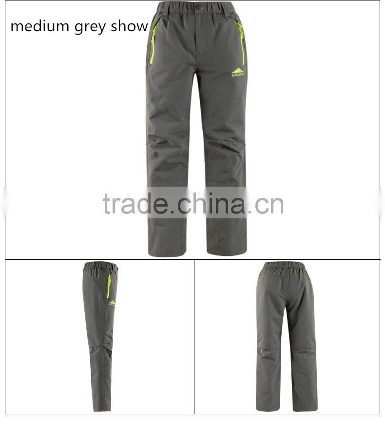 Kids custom-design winter ski pants windproof breathable waterproof