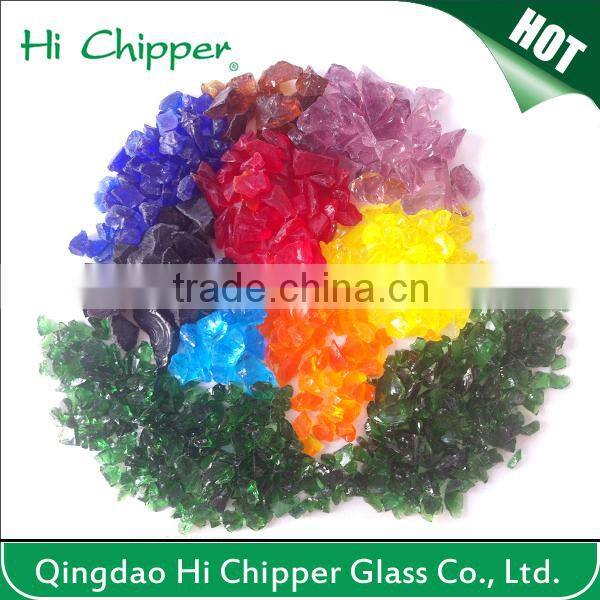 Crystal Clear Glass Gems round shape for fir pit fireplace