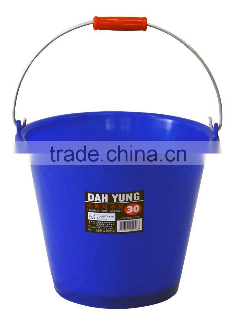 Plastic household water bucket- 6 sizes