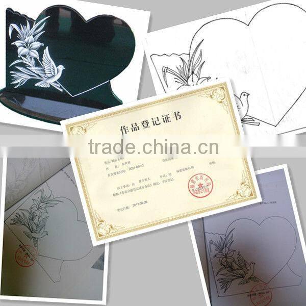 Granite funeral tombstone