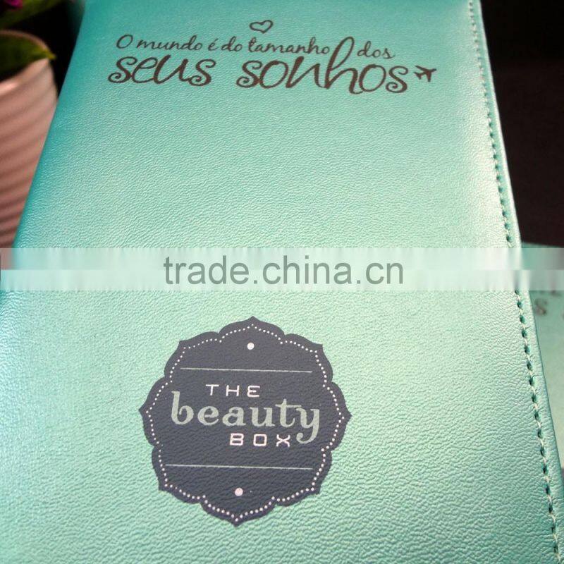 new arrival green faux leather custom passport holder