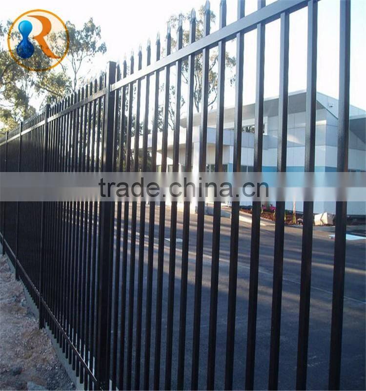 Hot sale steel tubular security fence( factory ,ISO 9001 certificate )