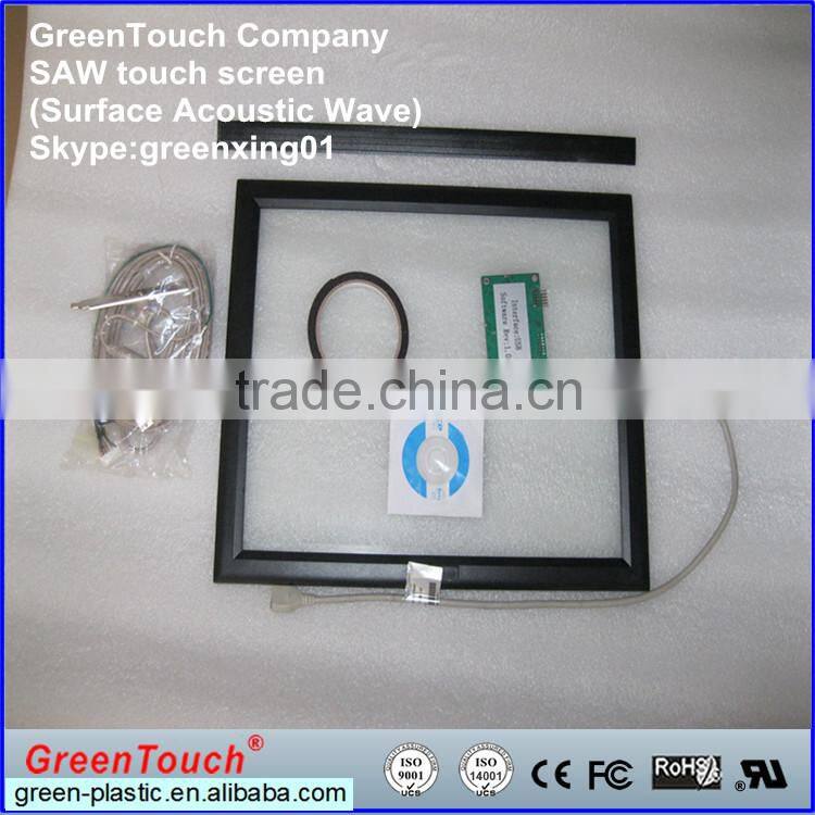Surface Acoustic Wave touch screen 10.4",12.1",15",15.6",17"18.5",19" with Vandal-anti