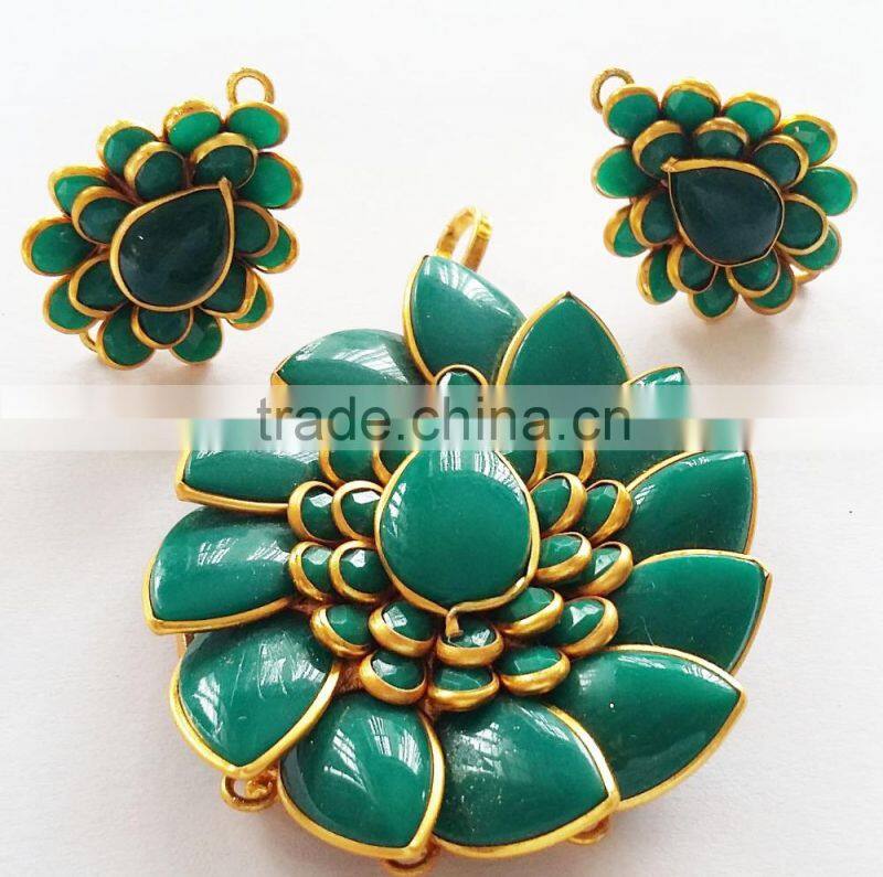 Pacchi Pendant Set with Earring Traditional Jewelry PS 13
