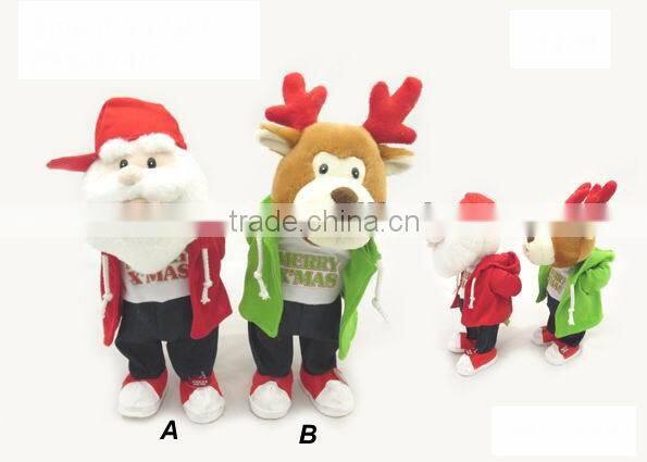 Funny plush stuffed dancing toy for Christmas gifts