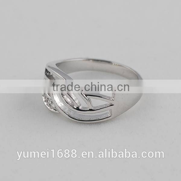 Alibaba China Jewellery Manufacturer White cz Stone Women Fashion Rings