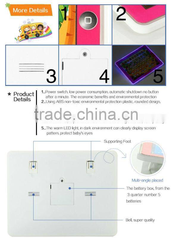 2014 HOT! 2D Russian Children Intelligent Learning Machine