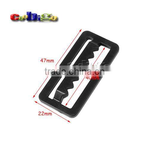 40mm Webbing Plastic Adjust Tri-Glide Slider Buckle Hardware for Outdoor Backpack Apparel Webbing Straps #FLC456-B