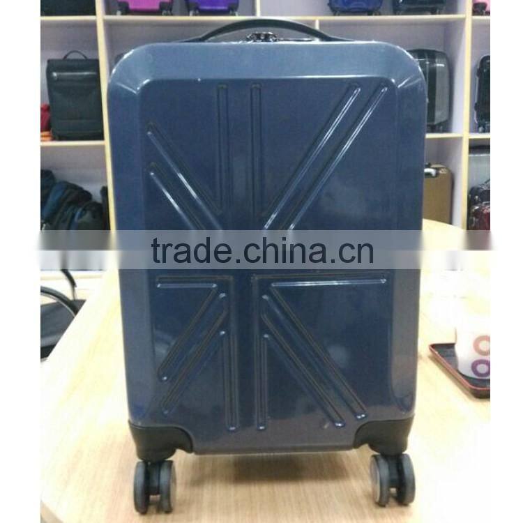 18 size ABS+PC material nylon lining suitcase