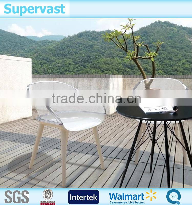 Outdoor General Use High Quality Plastic Chair Transparent