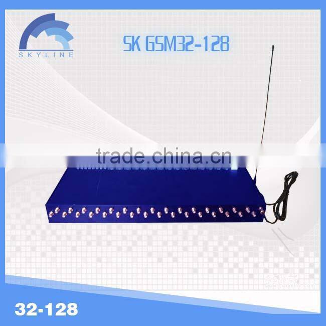 Hot New GSM /CDMA/WCDMA SK32-128 bulk sim voip gateway voip international calling cards gsm sms sending device