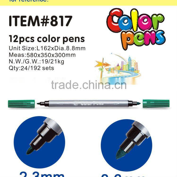 Double tip sides water color pen item # 817