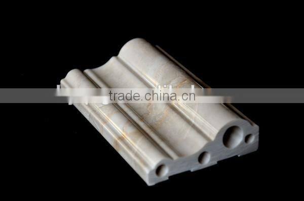 High-Tech Stone Polymer Material Water Resistance Colorful Marble Effect Mouldings