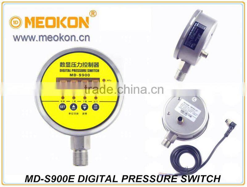 MD-S900E Radial mounting High precision Water, Oil, Gas Intelligent Digital Pressure Switch