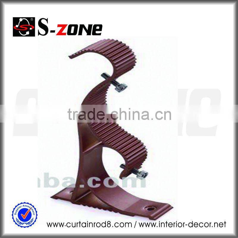 Double home decor curtain rod holder brackets for venetian blinds