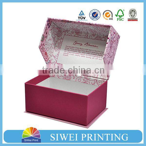 China Elegant Beautiful Jewelry Packaging Paper white square cardboard box