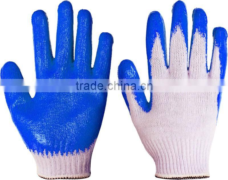 factory sales flat latex coated gloves