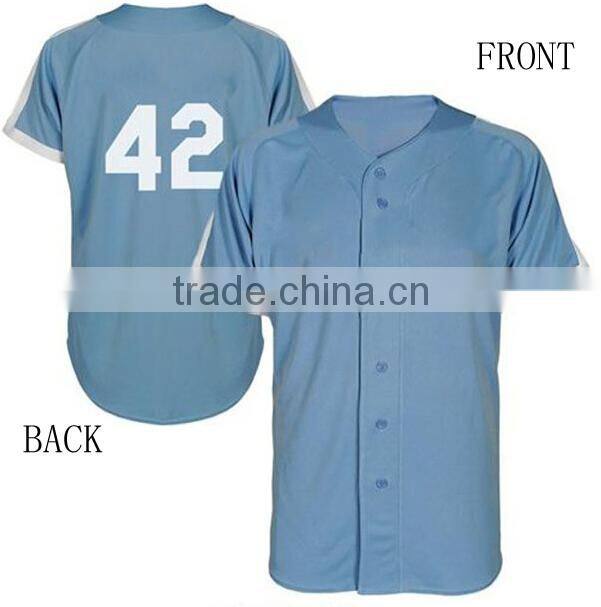 2015 latest Custom china oem high quality blank baseball jersey