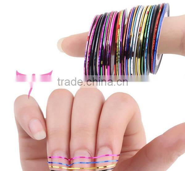 New Nail Art self-adhesive nail art stripping tape,nail stripping tape roll
