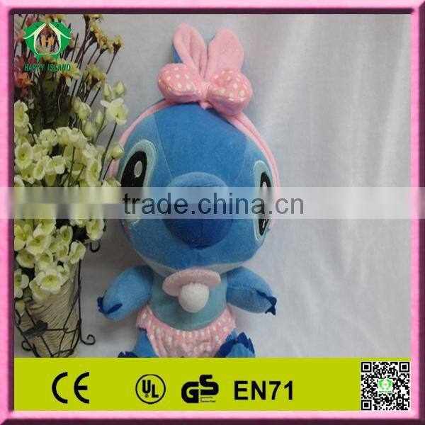 Hot!!! HI CE lovely Promotional funny stitch plush toys ,cheap toys