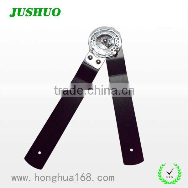 Flexion and extension sheet metal orthopedic knee braces
