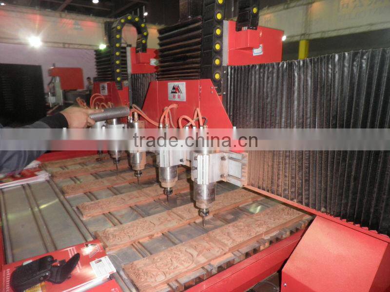 Servo Motor Driven Multi Spindles Woodworking CNC Router