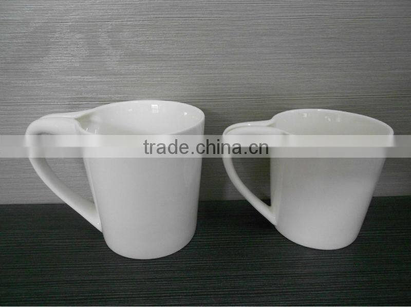 10/12OZ ceramic special design tea bag holding porcelain cup ceramic creative mug