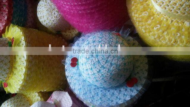 Top level customized children's cute straw hats