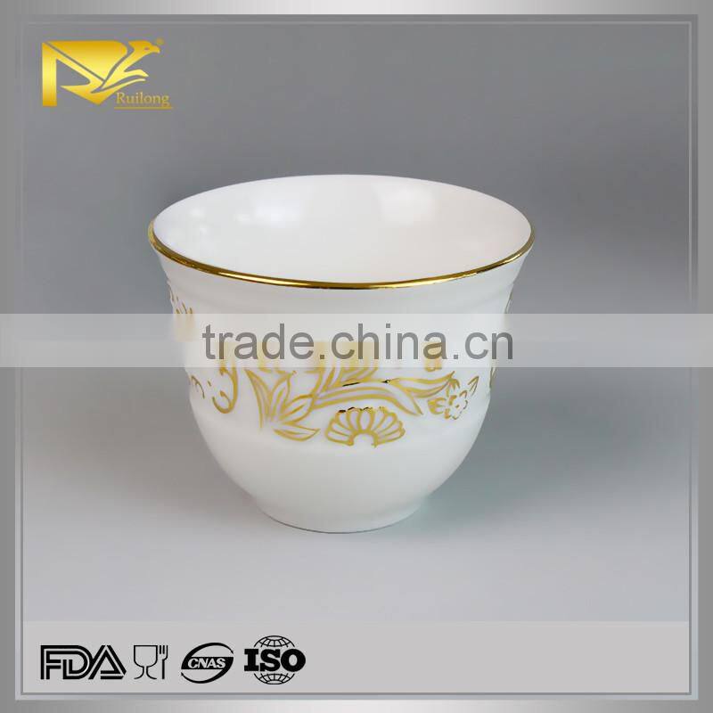 Tableware embossed disposable cawa cup for Arabia