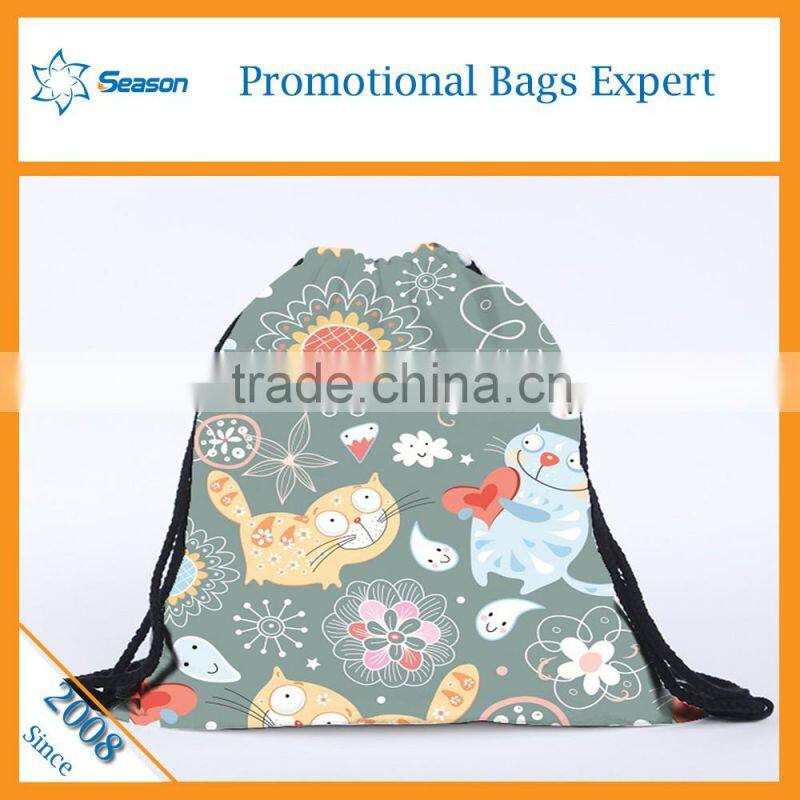 Wholesale bulk drawstring bags custom print clutch bag emoji drawstring bag