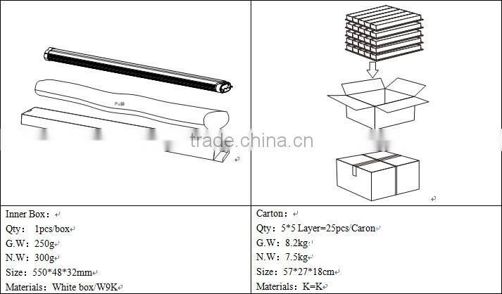 E-ballast Compatible 430mm 2G11 Plug-in LED tube high lumens 110lumen/ w you tube