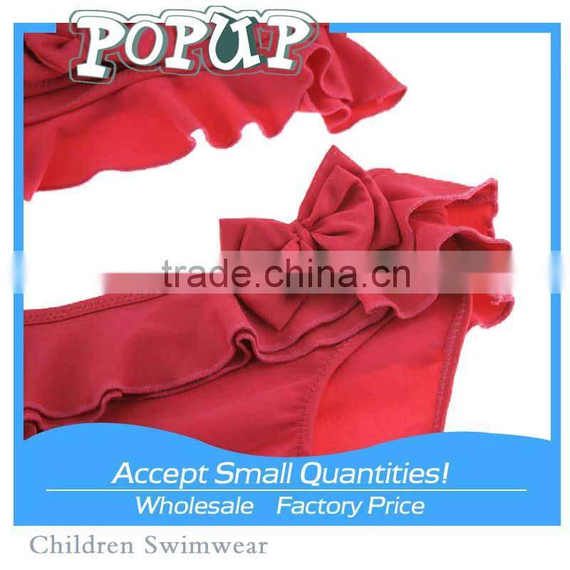 micro bikini cute Rose red Children's swimwear