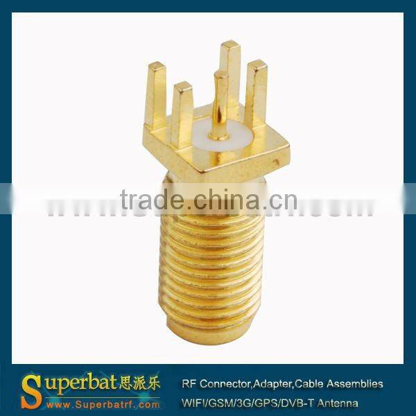 RP-SMA End Launch Jack PCB Mount long version sma connector dimensions