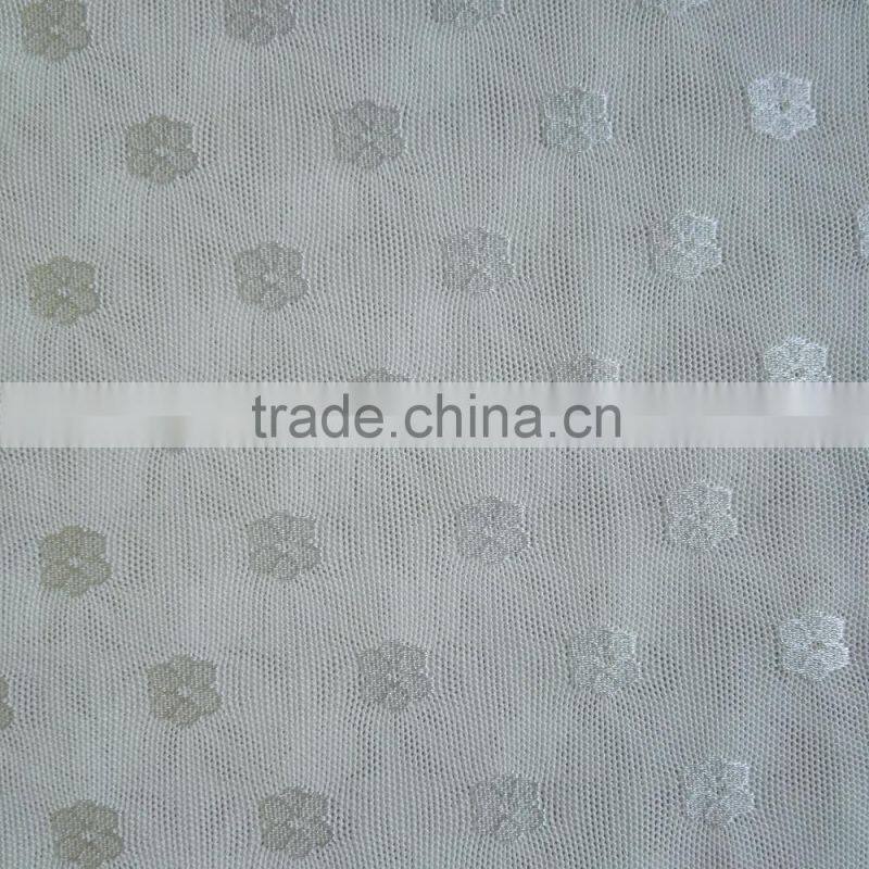 Factory new design 87/13 nylon spandEx floral patern jacquard mesh fabric, dress jacquard mesh fabric