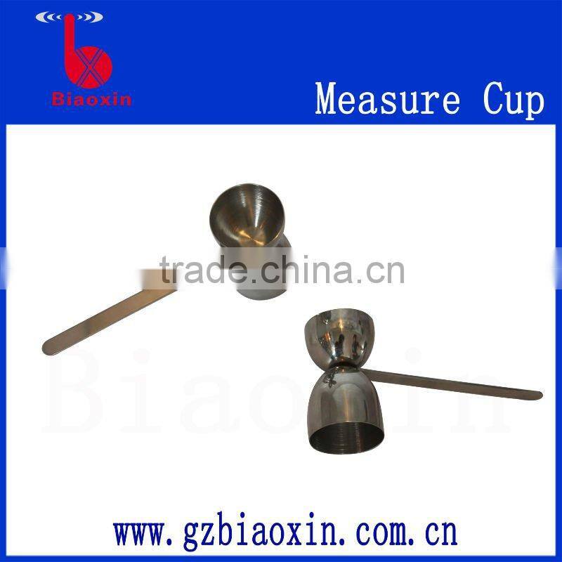 stainless steel jigger in PVC coating, stailess steel jigger measuring cup