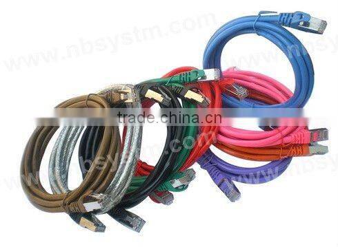 2014 hot sell 6ft 4 pairs stranded Cat5e UTP Patch Cord