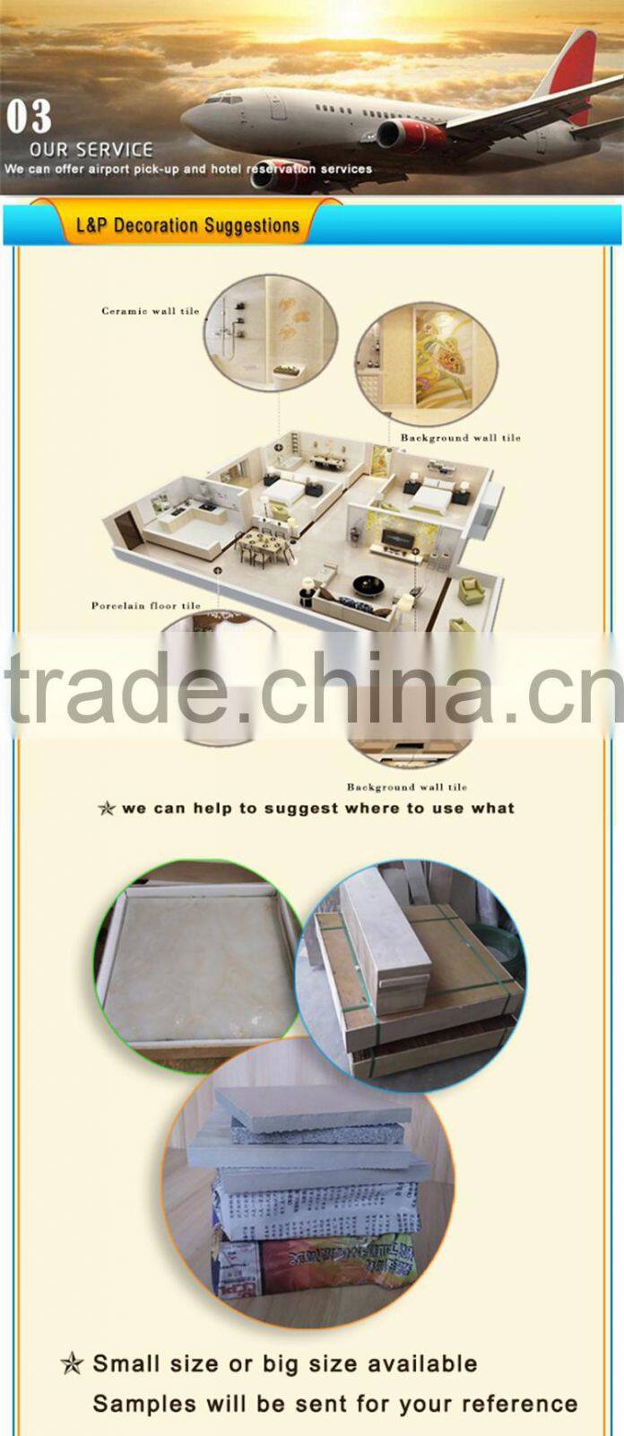 8x40 inch USA style selections indoor/outdoor decoration wood color ceramic rustic tile