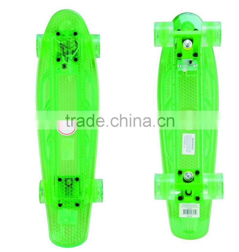 LED skateboard and wheel