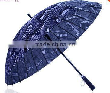 newspaper waterproof fabric for umbrella outdoor umbrella