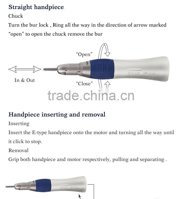 4hole pana-air type quick coupling high speed dental handpieces