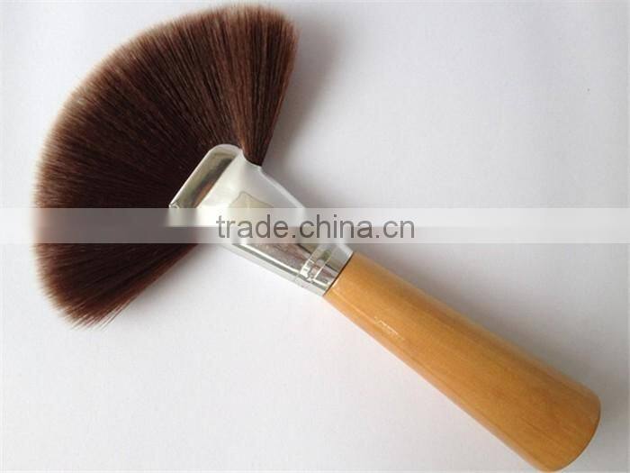 Soft Hair Cosmetic Facial Mask Brush Wooden Large Powder Brush