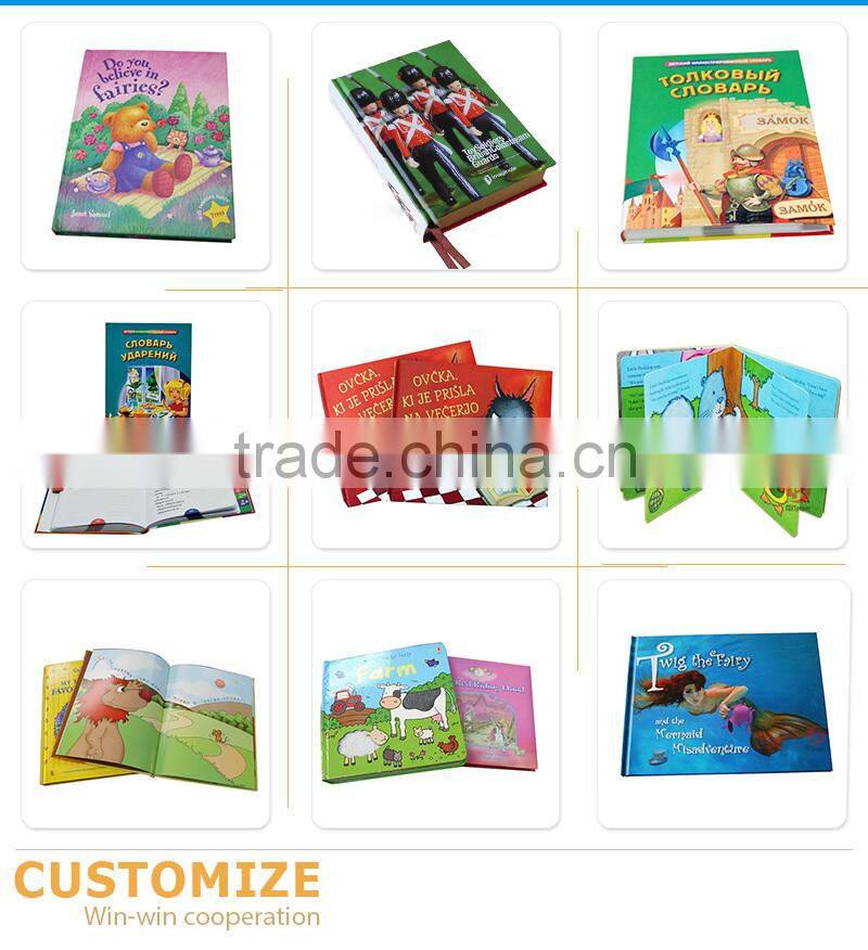 Top quality kindergarden kids text books printing services