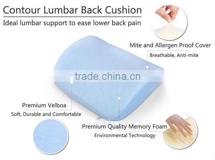 waist foam cushion,office chair cushion with addtional cushion cover,lumbar cushion