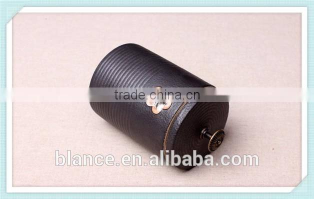 tobacco ceramic jar in cigarette container design with lid
