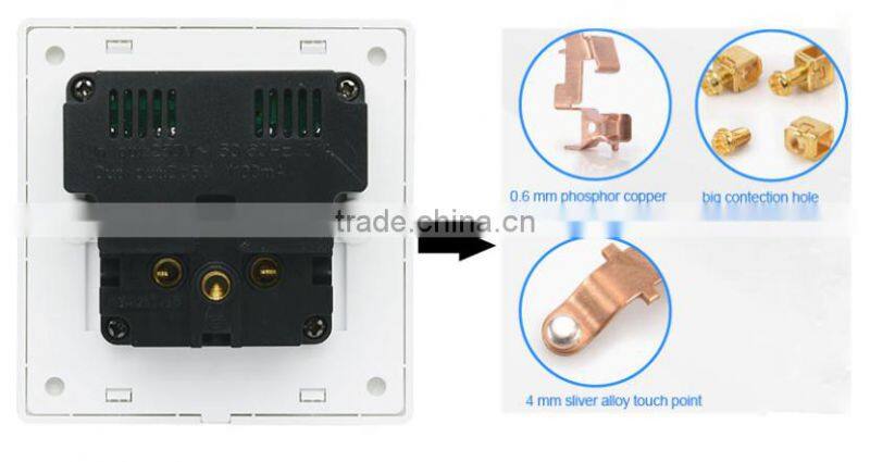 Free Sample UK Standard Double USB Charge Socket USB Outlet Port