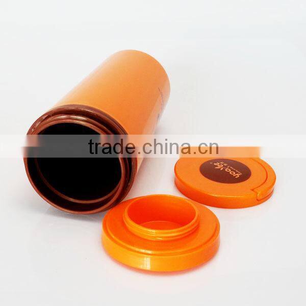 400 ml Food Grade PP Plastic Vacuum Bottle With Tea holder