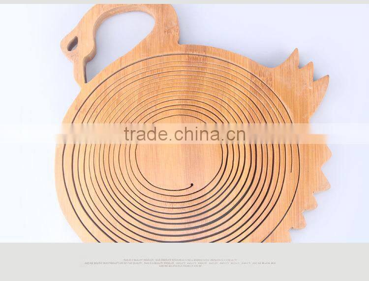 Wood hanging fruit basket Vegetable Basket, Wood Chip Storage Basket, Wooden Fruit Basket